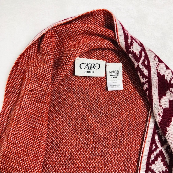 Cato Girls Open Front Cardigan Size 10/12 - Picture 4 of 5